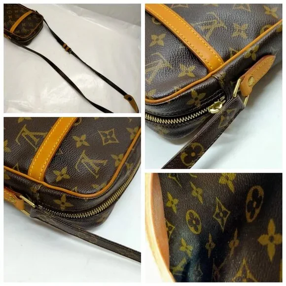 Louis Vuitton LV Shoulder Bag Danube Brown Monogram 450-053125